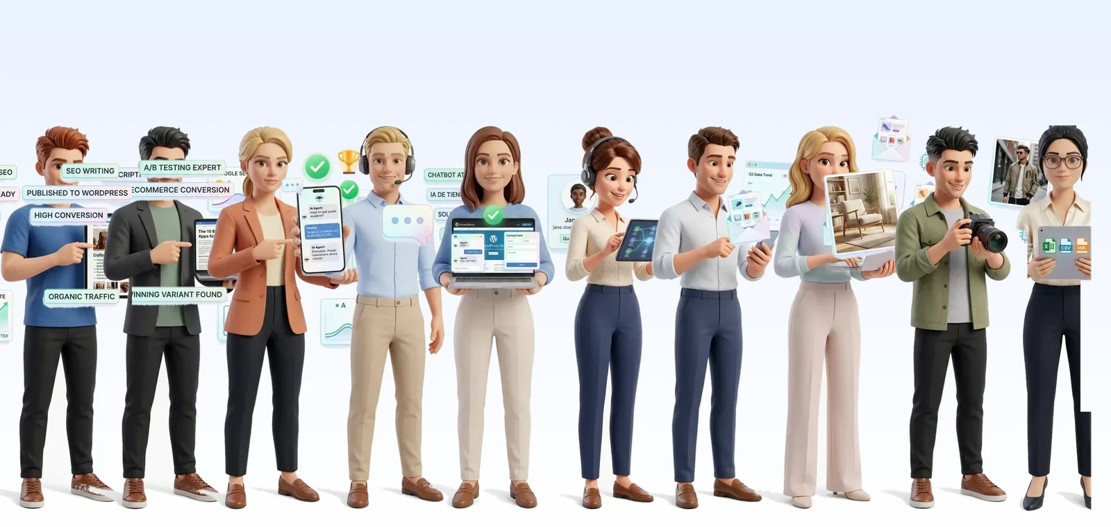 Todos los agentes de IA de AI Shop Helper, producto de AATECH Consultores